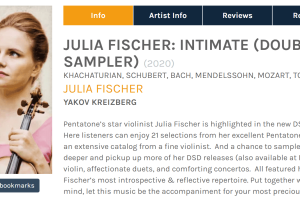 JULIA FISCHER: INTIMATE (DOUBLE ALBUM DSD SAMPLER)