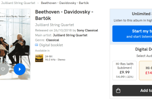 【Qobuz】Beethoven – Davidovsky – Bartók