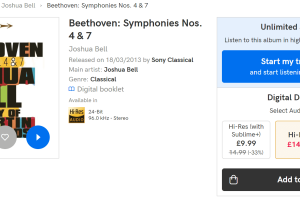 【Qobuz】 Beethoven: Symphonies Nos. 4 & 7